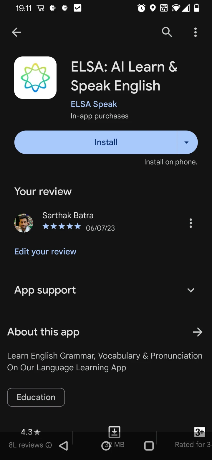 ELSA on the Google Play store