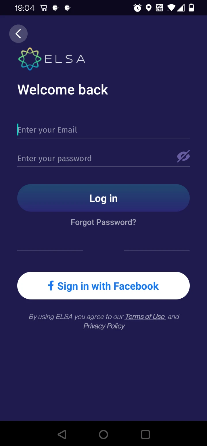 Welcome back sign-in