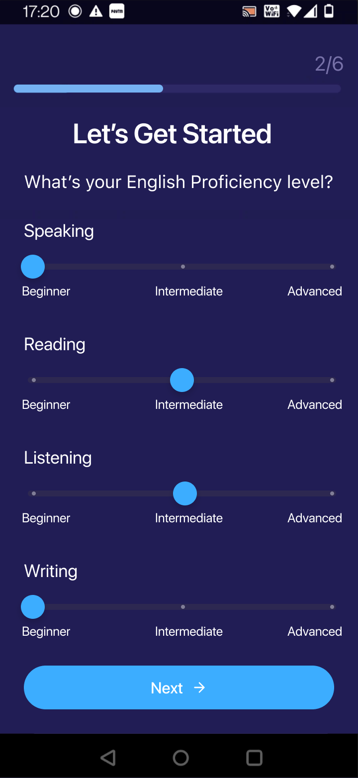 Rate your English proficiency