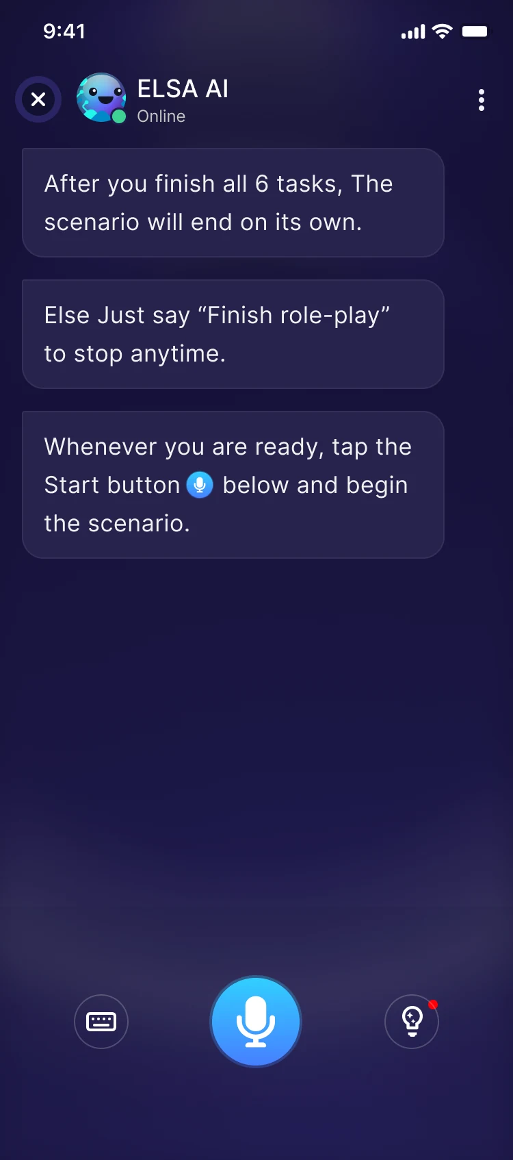 Role-play instructions
