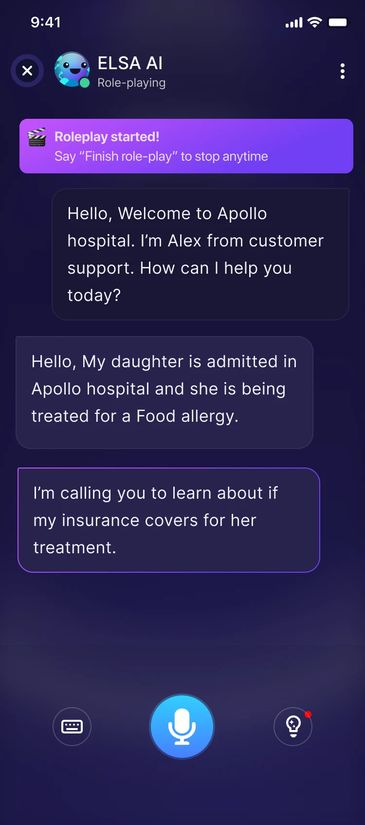 Role-play under way