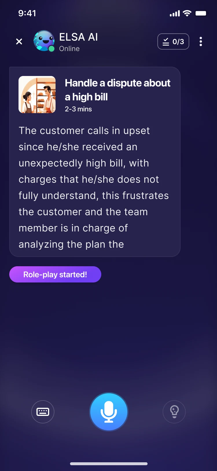 Role-play started