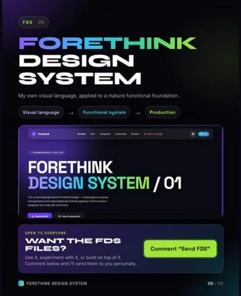 Page 5 of 5: Forethink Design System, open to everyone