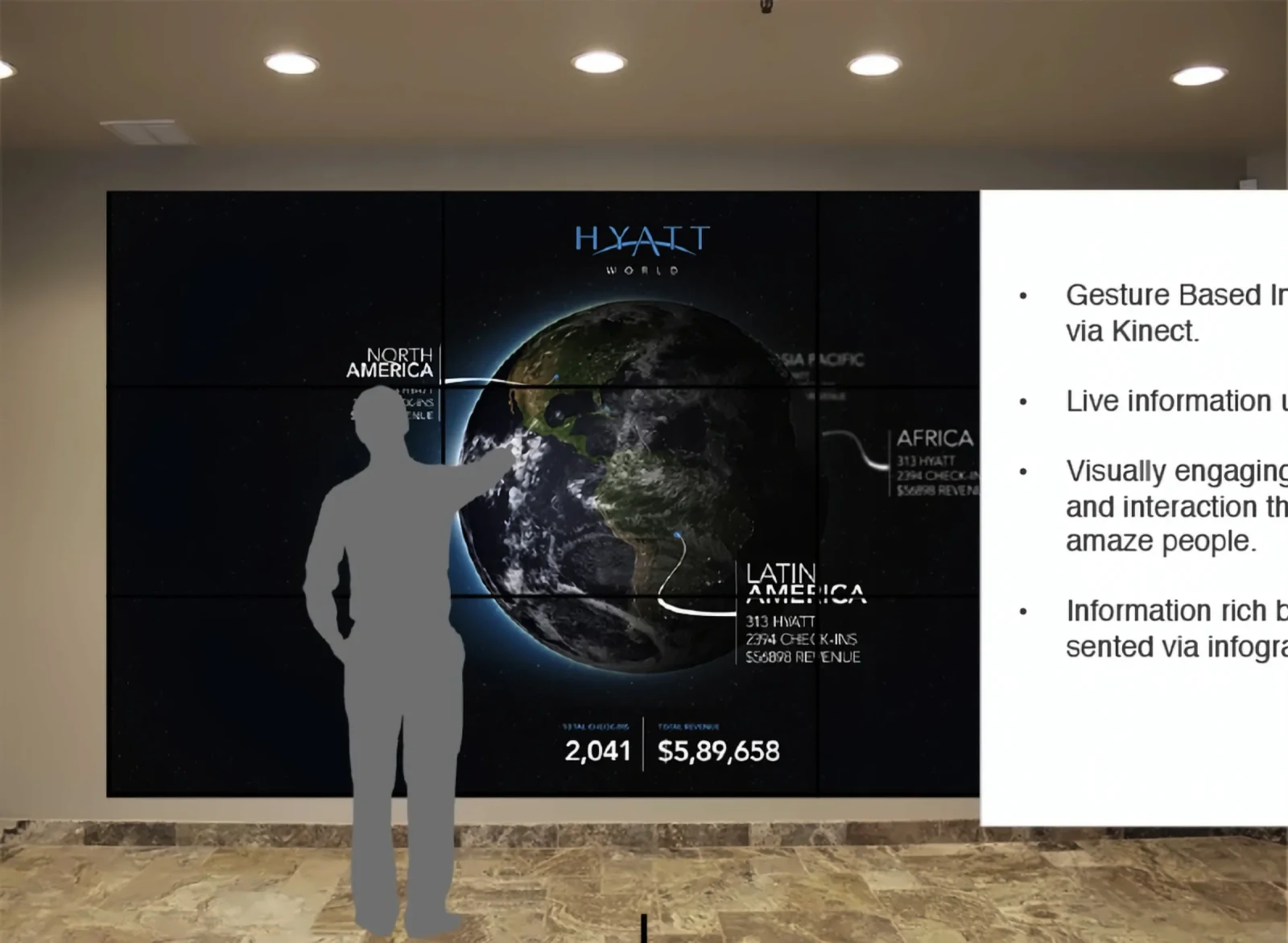 A globe that follows your hand